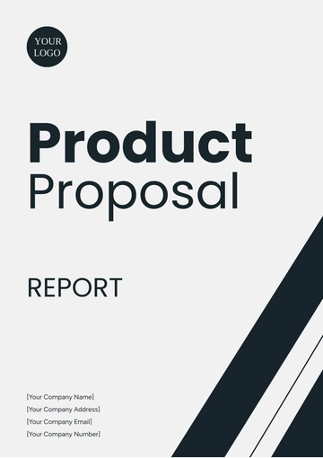 Free Product Proposal Report Template to Edit Online