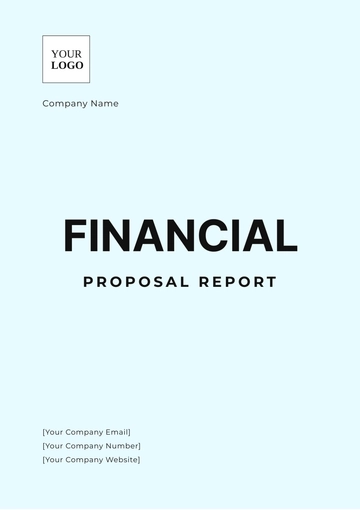 Free Financial Proposal Report Template to Edit Online