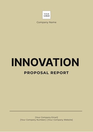 Free Innovation Proposal Report Template to Edit Online