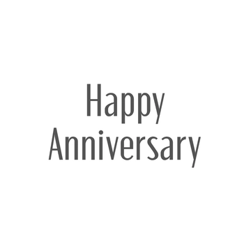 Free Sleek Happy Anniversary Text to Edit Online