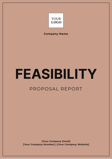 Free Feasibility Proposal Report Template to Edit Online