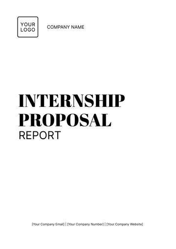 Free Internship Proposal Report Template to Edit Online