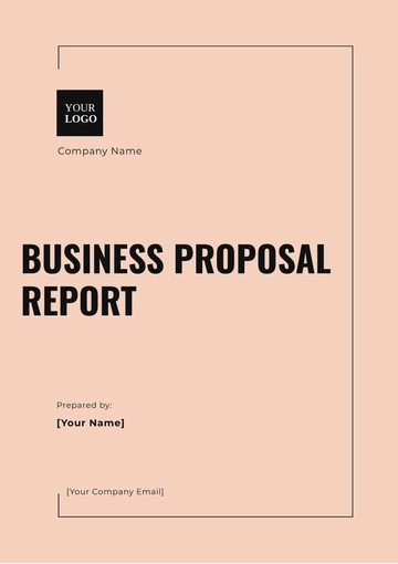 Free Business Proposal Report Template to Edit Online