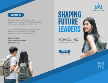 Free School Education Bi-fold Brochure Template to Edit Online