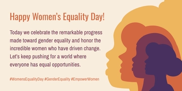 Free Women's Equality Day X Post Template to Edit Online