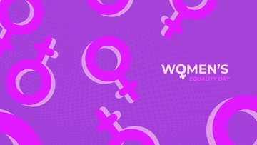 Free Purple Women's Equality Day Background Template to Edit Online
