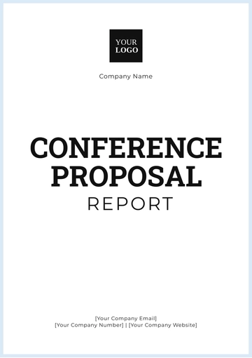 Free Conference Proposal Report Template to Edit Online