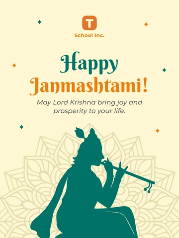 Free Happy Janmashtami Template to Edit Online