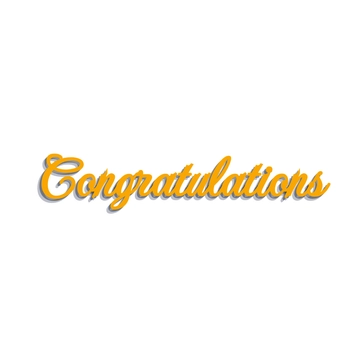 Free Minimalist Congratulations Text to Edit Online