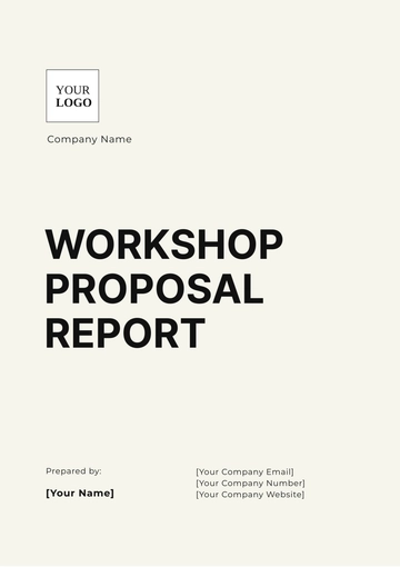 Free Workshop Proposal Report Template to Edit Online