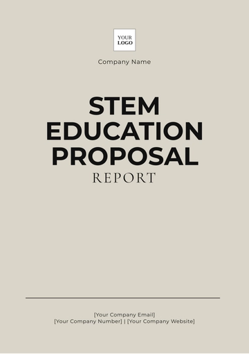 Free STEM Education Proposal Report Template to Edit Online