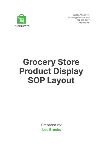 Free Grocery Store Product Display SOP Layout Template to Edit Online