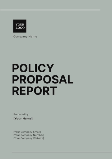 Free Policy Proposal Report Template to Edit Online