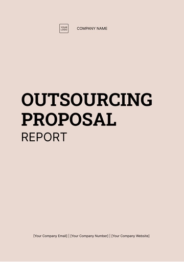 Free Outsourcing Proposal Report Template to Edit Online