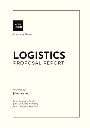 Free Logistics Proposal Report Template to Edit Online
