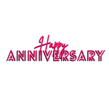Free Chic Happy Anniversary Text to Edit Online