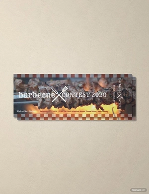 BBQ Event Ticket Template
