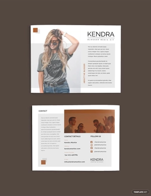 Blogger Media Kit Template