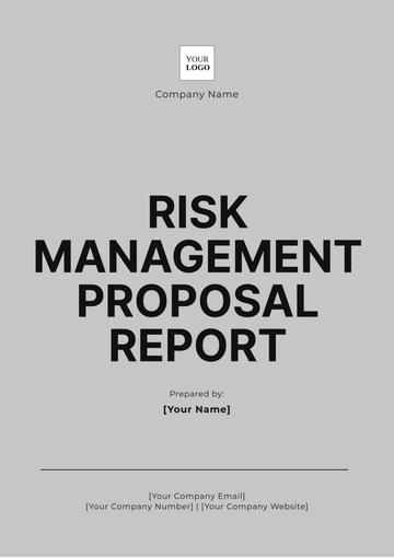 Free Risk Management Proposal Report Template to Edit Online