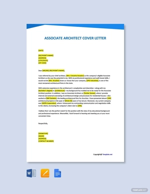 Associate Architect Cover Letter