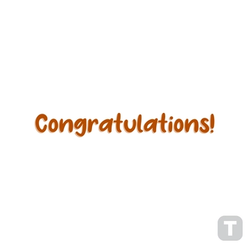 Free Warm Congratulations Text to Edit Online