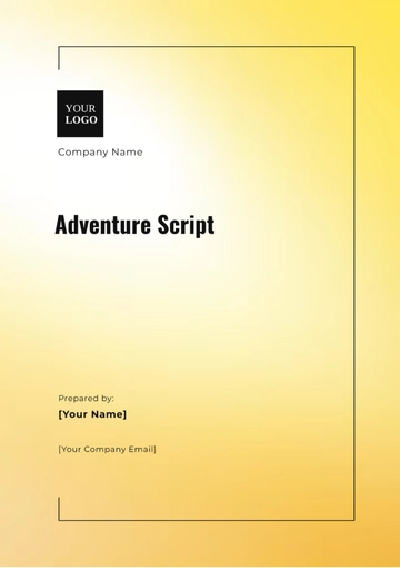Free Adventure Script Template to Edit Online