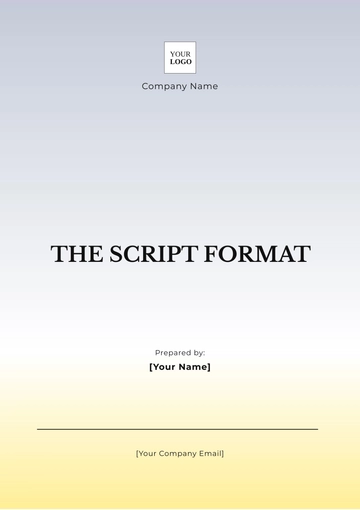 Free Theater Script Format Template to Edit Online