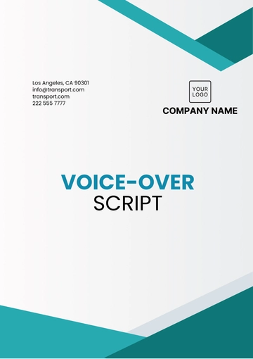 Free Voice-over Script Example Template to Edit Online