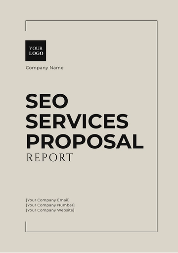 Free SEO Services Proposal Report Template to Edit Online