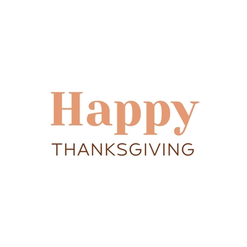 Free Chic Happy Thanksgiving Text to Edit Online