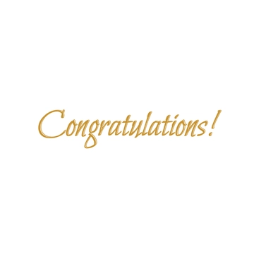 Free Gold Congratulations Text to Edit Online