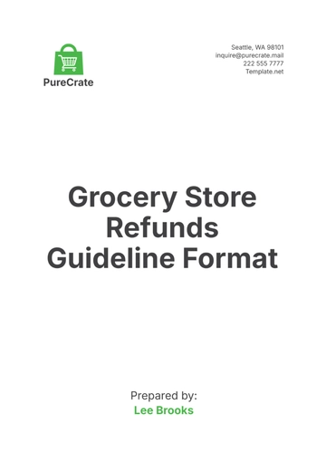 Free Grocery Store Refunds Guideline Format Template to Edit Online