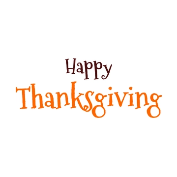 Free Whimsical Happy Thanksgiving Text to Edit Online