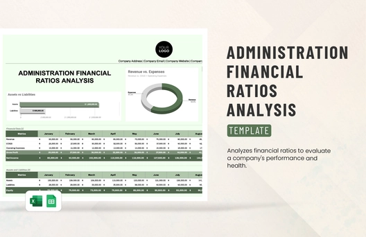 Administration Financial Ratios Analysis Template