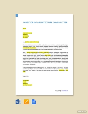 Director of Architecture Cover Letter
