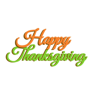 Free Colorful Happy Thanksgiving Text to Edit Online