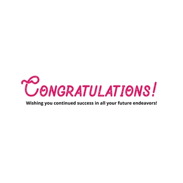 Free Decorative Congratulations Text to Edit Online