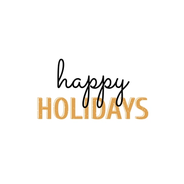 Free Festive Happy Holidays Text to Edit Online