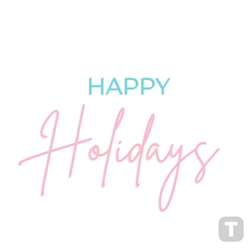 Free Chic Happy Holidays Text to Edit Online