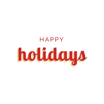 Free Whimsical Happy Holidays Text to Edit Online