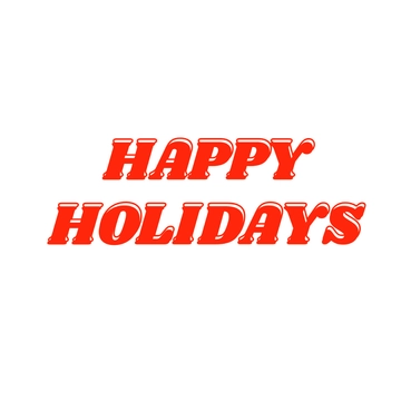 Free Bold Happy Holidays Text to Edit Online