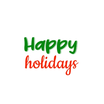 Free Modern Happy Holidays Text to Edit Online