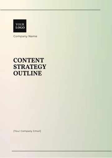 Free Content Strategy Outline Template to Edit Online