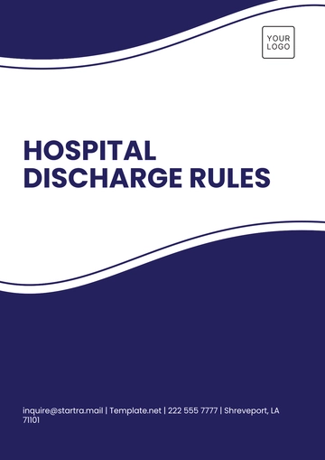 Free Hospital Discharge Rules Template to Edit Online