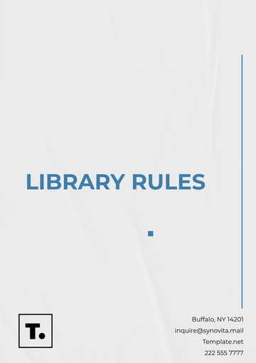 Free Library Rules Template to Edit Online