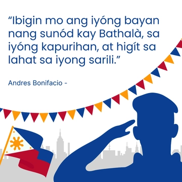 Free National Heroes Day Post Template to Edit Online