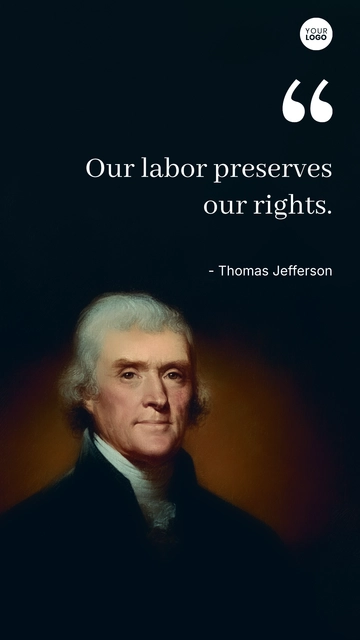 Free Labor Day Patriotic Quote Template to Edit Online