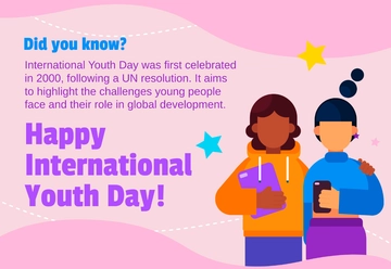 Free International Youth Day Template to Edit Online