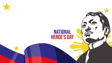 Free National Heroes Day Holiday Background Template to Edit Online