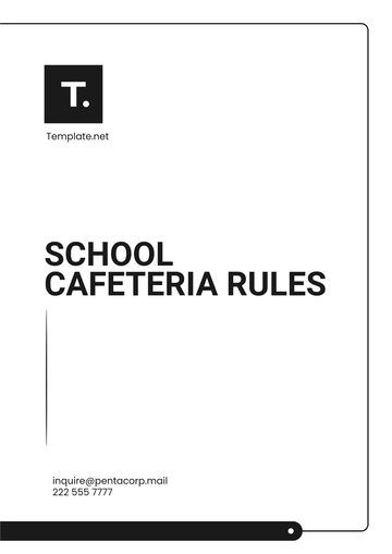Free School Cafeteria Rules Template to Edit Online